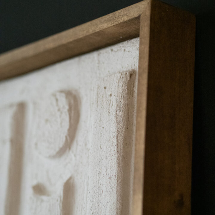 Handmade plaster painting