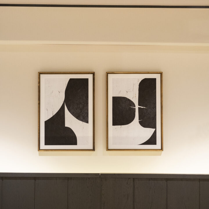 Handmade textured plaster relief artwork by Studio Nobis