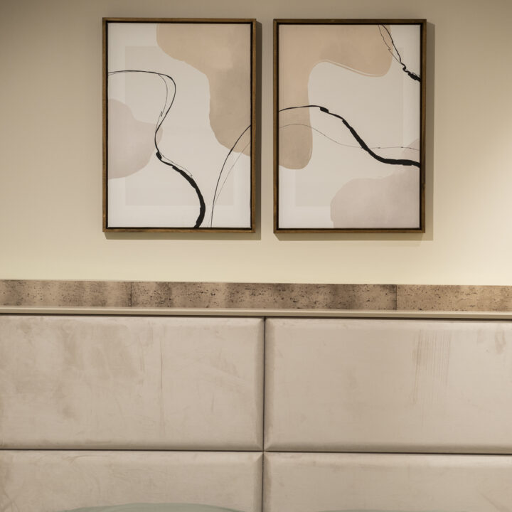 Handmade plaster relief artwork by Studio Nobis