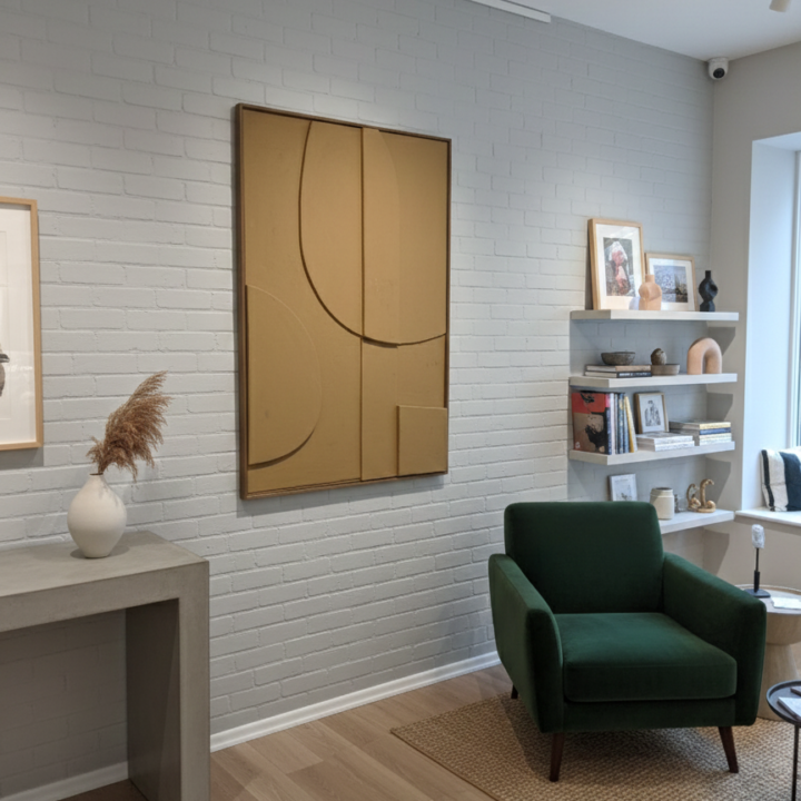 Textured Wall Art for Modern Living Room - Structured Series