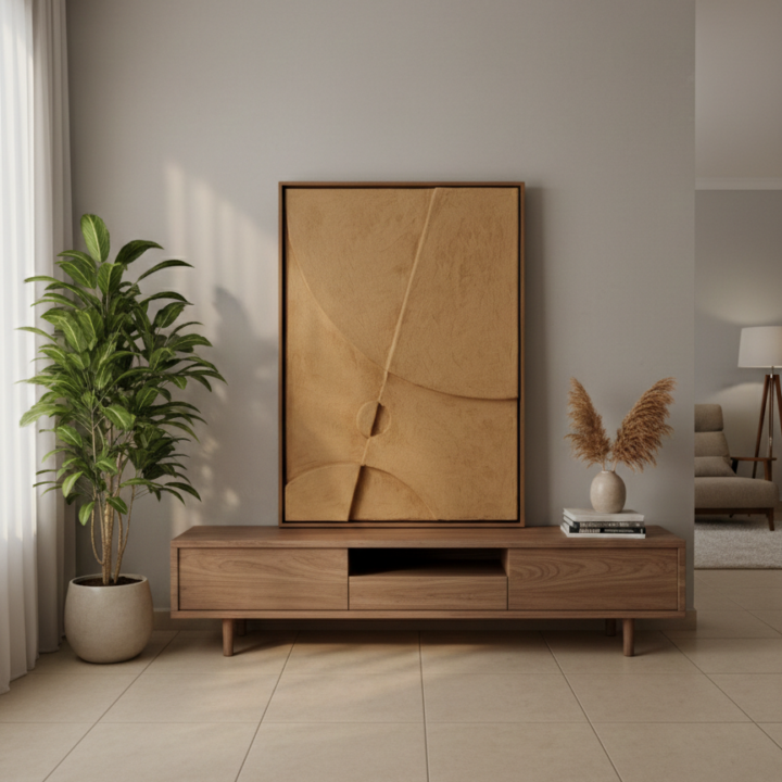 Textured Wall Art for Modern Living Room - Structured Series