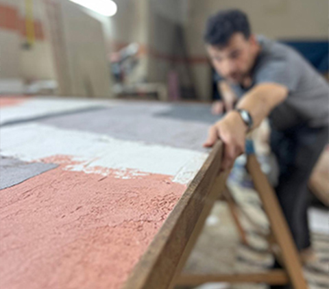 Modern minimalist relief painting for living room decoration