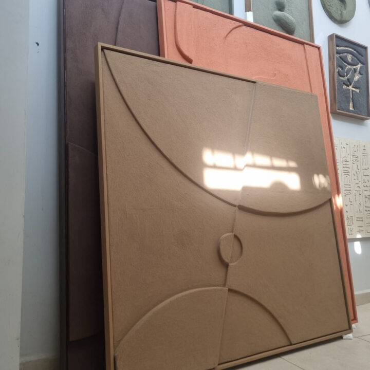 Handmade plaster painting