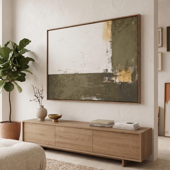 Modern minimalist relief painting for living room decoration