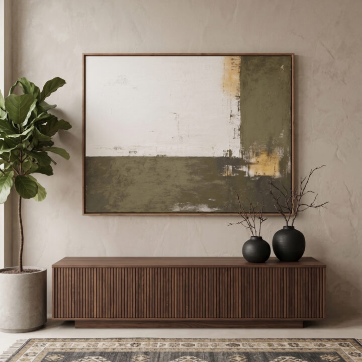 Modern minimalist relief painting for living room decoration